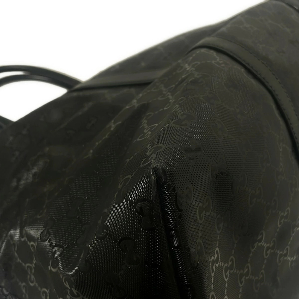 GUCCI Imprime Handbag Black Leather - Picture 5 of 7